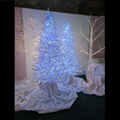 7' Height Winter Scene Rental - Themed Rentals - Lit Twig Tree for rent Minneapolis